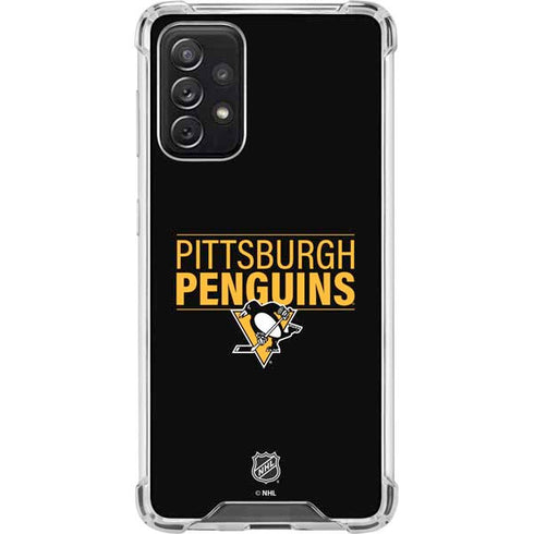 NHL Pittsburgh Penguins Lineup Galaxy A72 5G Clear Case